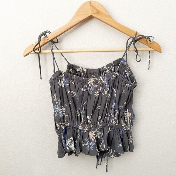 AMUSE SOCIETY | Bundle Set Gray White Blue Button Tank Rope Shorts | Size Small - Picture 5 of 12